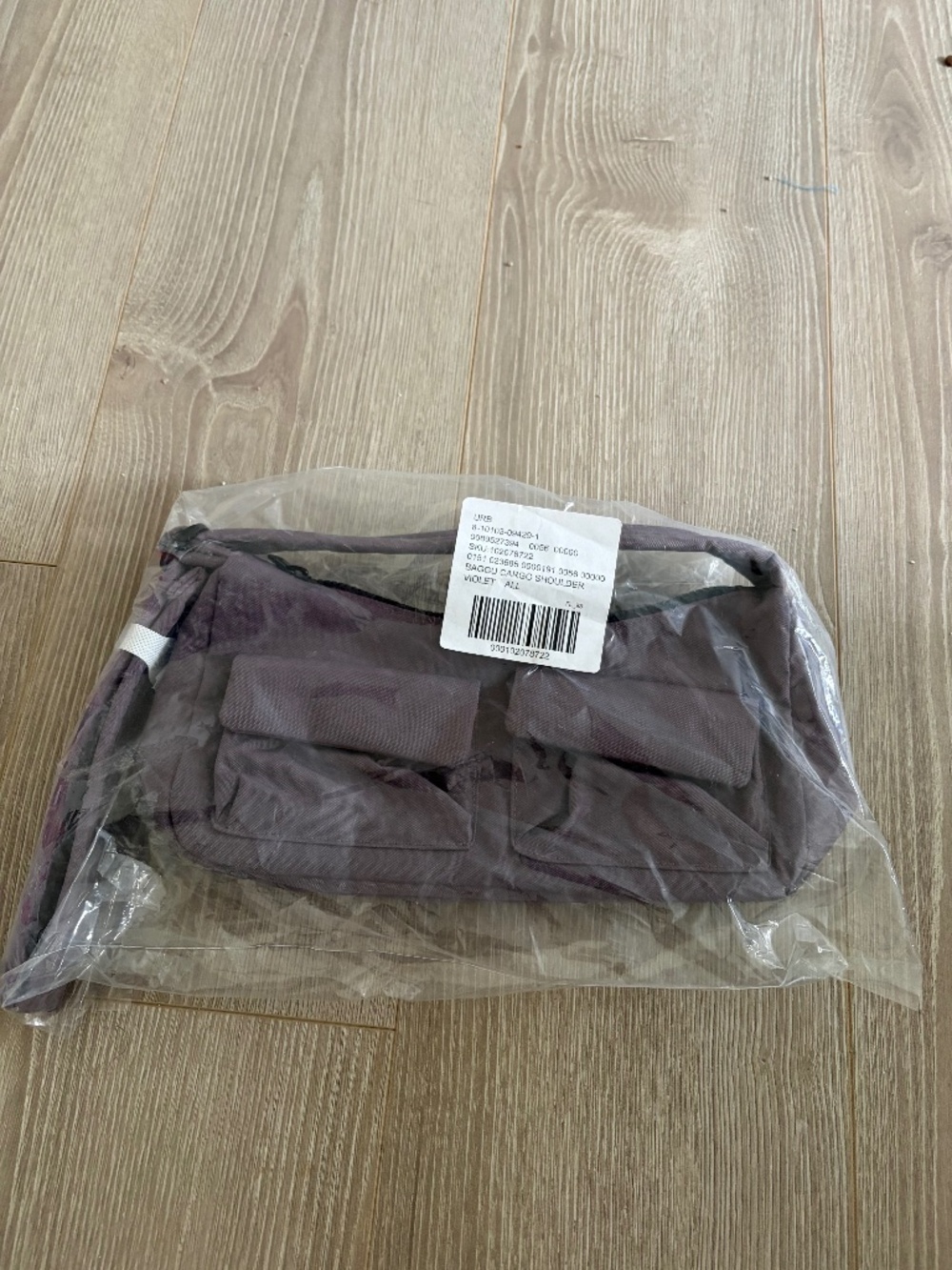 Baggu dusty violet cargo shoulder BNWT